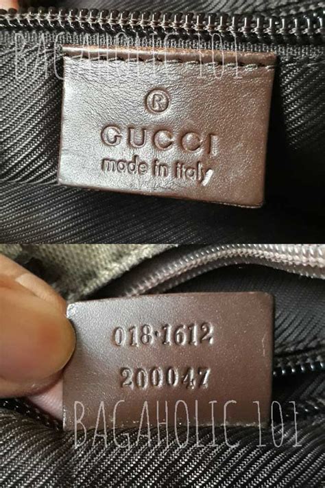 gucci check number|how to tell if gucci bag is real.